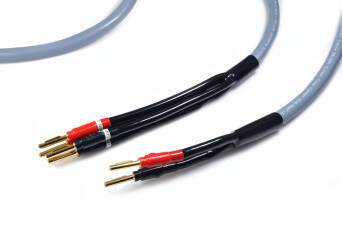 Melodika MDBW41520G Gunmetal Kabel głośnikowy bi-wiring OFC 2x 1,5+2x4mm2 - 2m 2szt