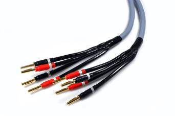 Melodika MDBA41525G Gunmetal Kabel głośnikowy bi-amping 2x 1,5 + 2x 4mm2 - 2,5m 2szt
