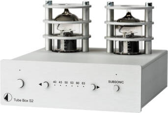 Pro-Ject Tube Box S2 Srebrny Przedwzmacniacz gramofonowy