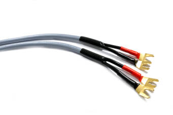 Melodika MDSC2525Gs Gunmetal Kabel głośnikowy  z widłami OFC 4N 2x2,5mm2 - 2,5m 2szt.