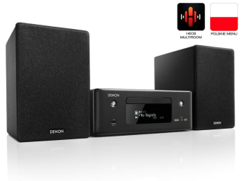 DENON CEOL N11 DAB Czarna Mini wieża stereo z Wi-Fi Autoryzowany Dealer