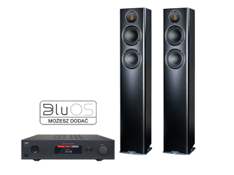 NAD C368 + ELAC Carina FS247.4 Czarny Zestaw Stereo Autoryzowany Dealer