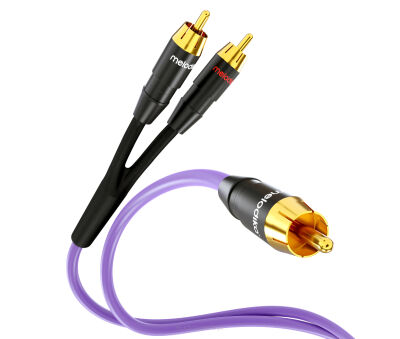 Melodika MDSWY10 1m Kabel do subwoofera Y (RCA-2RCA) Purple Rain Autoryzowany Dealer