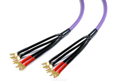 Melodika MDBA41525s Kabel głośnikowy z widłami bi-amping OFC 2x 1,5 + 2x 4mm2 - 2,5m 2szt