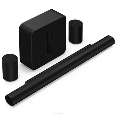 SONOS ARC Ultra + 2 x Era 100 + Sub 4  Zestaw Czarny Autoryzowany Dealer