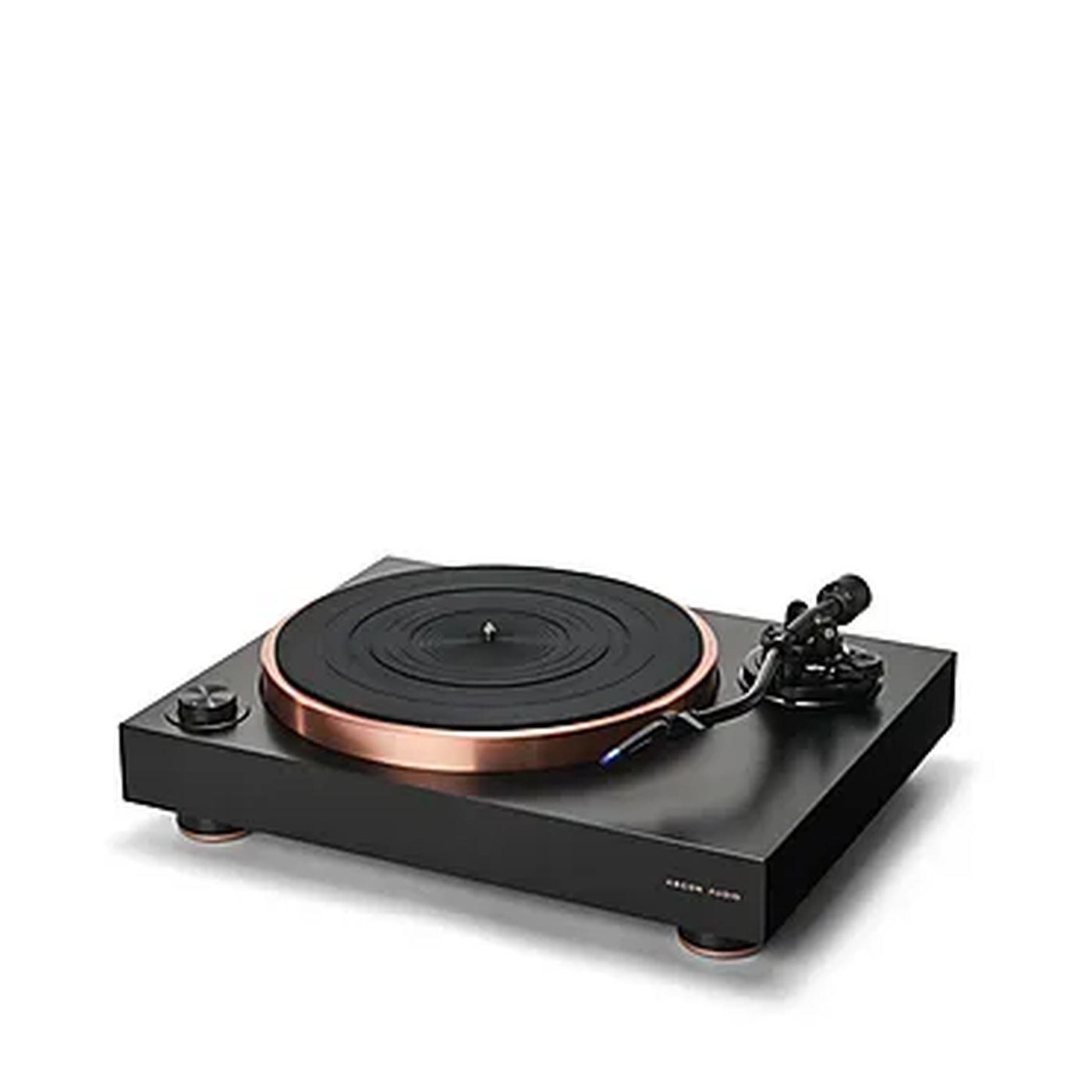 Ciężki aluminiowy talerz AURORA Argon Audio AURORA Black detal talerza i sterowania