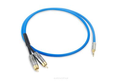Melodika SBMJ2R25 Sky Blue 2,5m Kabel Mini Jack stereo 3.5mm - 2RCA Autoryzowany Dealer