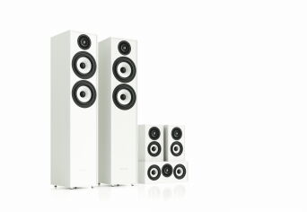 Pylon Audio Zestaw kina Domowego 5.0 Pearl 25 Biały Połysk Autoryzowany Dealer