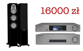 Cambridge Audio CXA81 + CXN v2 + Monitor Audio Silver 7G 300 Czarny
