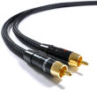 Melodika MD2RD05 Black Edition Kabel 2xRCA - 2x RCA kierunkowy - 0,5m - 4