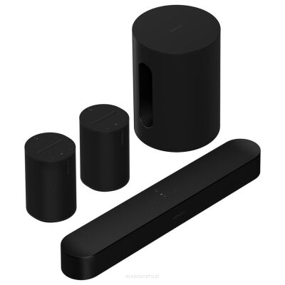 SONOS BEAM GEN2 + 2 x ERA 100 + SUB MINI Zestaw Czarny Autoryzowany Dealer