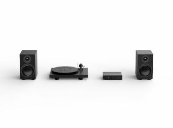 Pro-Ject COLOURFUL SET HIFI Czarny Zestaw Stereo Gramofon + głośniki podstawkowe Autoryzowany Dealer