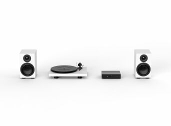 Pro-Ject COLOURFUL SET HIFI Biały Zestaw Stereo Gramofon + głośniki podstawkowe Autoryzowany Dealer