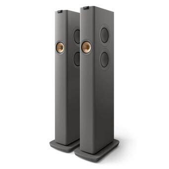 KEF LS60 Wireless Titanium Grey Aktywne kolumny podłogowe, Spotify, Tidal, Bluetooth Autoryzowany Dealer Poznań