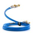 Melodika SB2R25 Kabel 2xRCA - 2x RCA Sky Blue - 2,5m Autoryzowany Dealer - 5