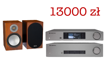 Cambridge Audio CXA81 + CXN v2 + Monitor Audio Silver 100 Orzech