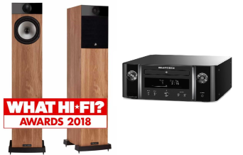 Zestaw Stereo Hi Fi Marantz MCR 612 Melody X Czarny Amplituner plus Fyne Audio F302 Jasny Dąb Autoryzowany Dealer